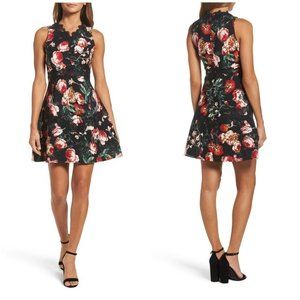 NWT Foxiedox small floral & lace fit & flare dress